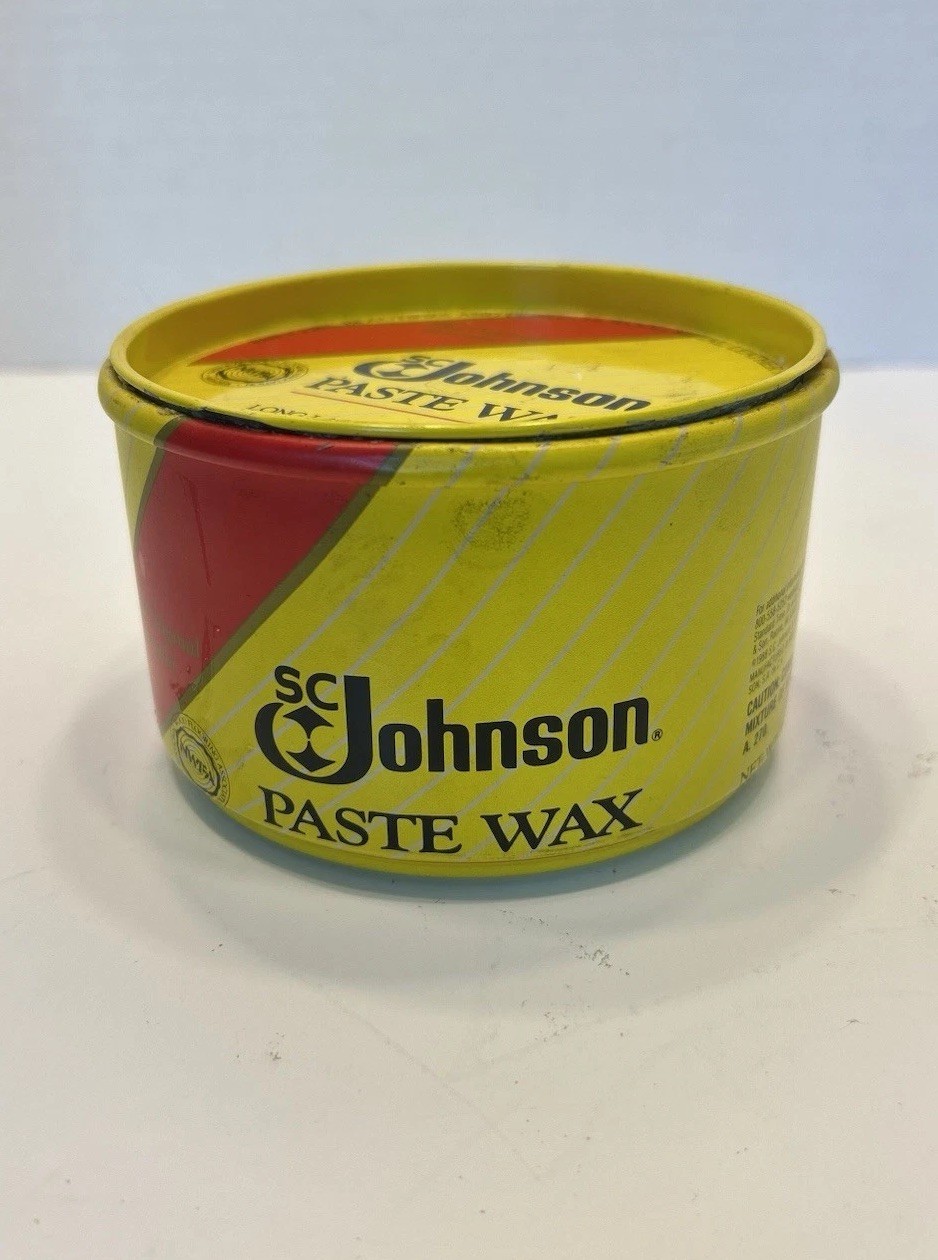 SC Johnson Wood Paste Wax Original Formula 16oz 1998 OPEN 98% Full