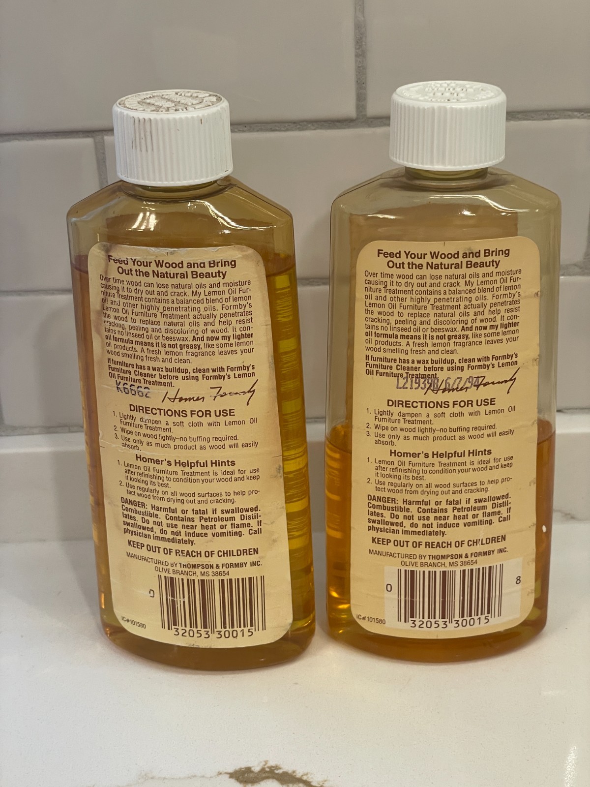 Lot 2 Formby’s Lemon Oil Treatment Wood Furniture Clean 16 fl oz 80% + 40% Full