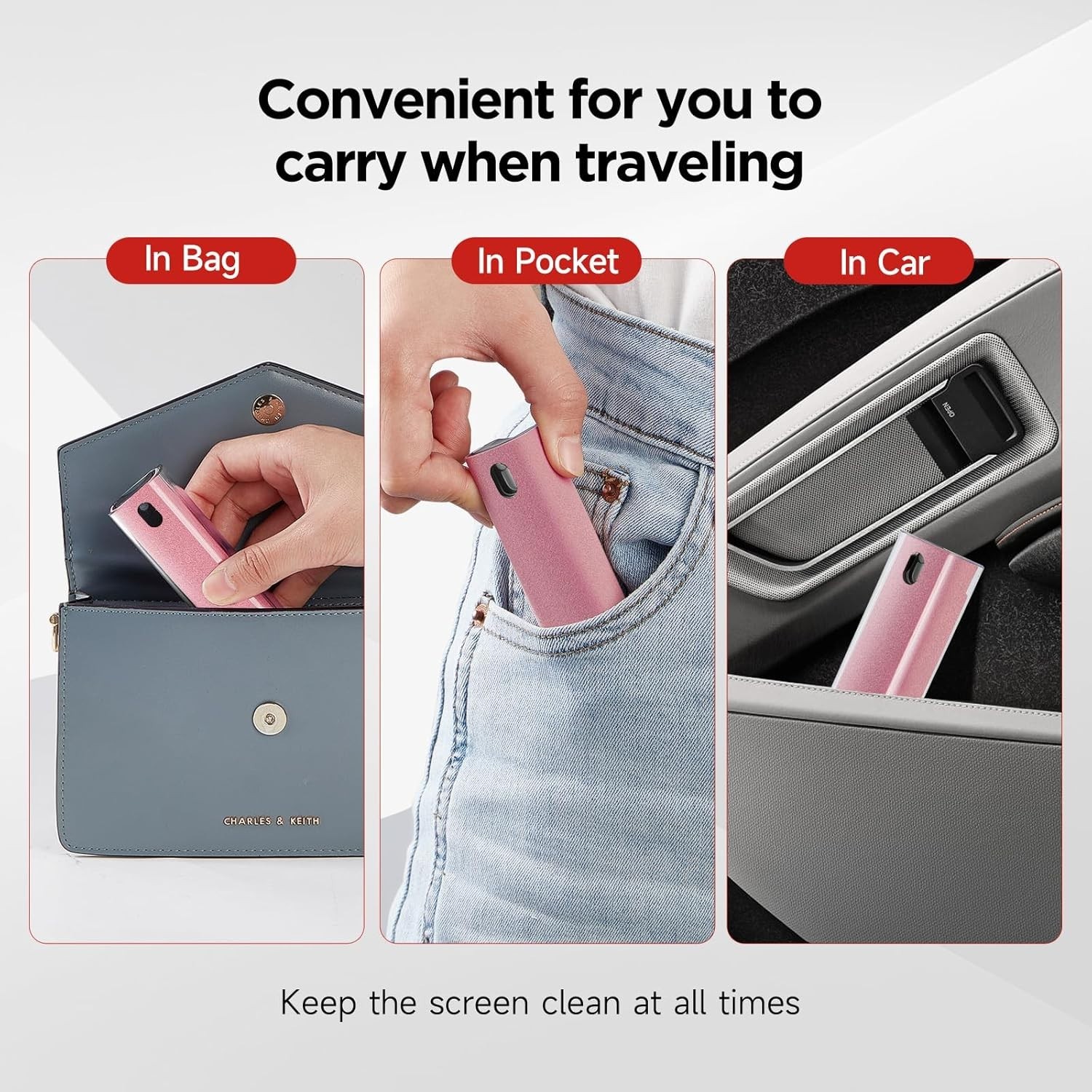 Screen Cleaner, All-in-One Spray & Wipe Cleaner, with Transparent Protective …