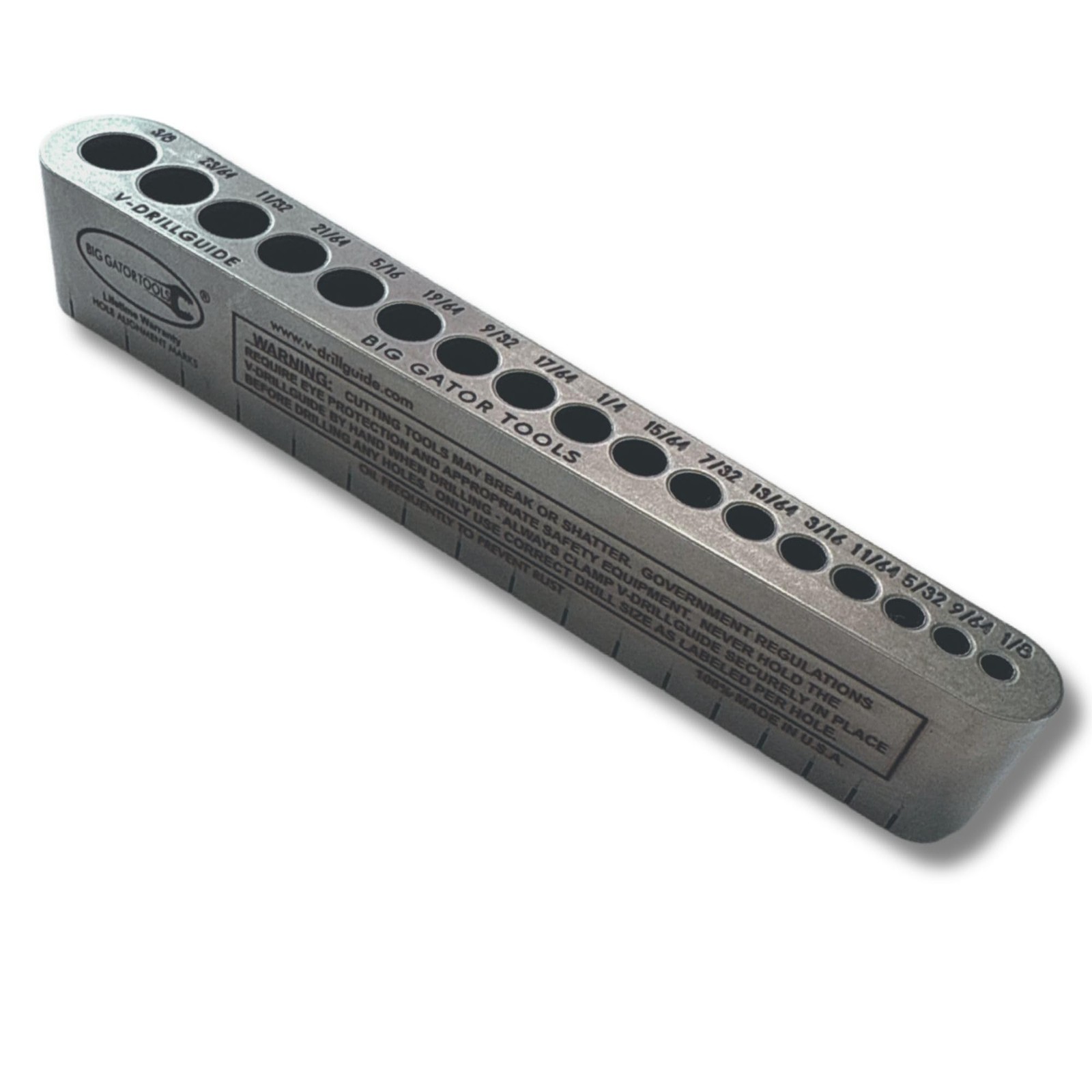 The Original V-DrillGuide®! STD1000DGNP Standard Drill Guide Sizes 1/8″ – 3/8″