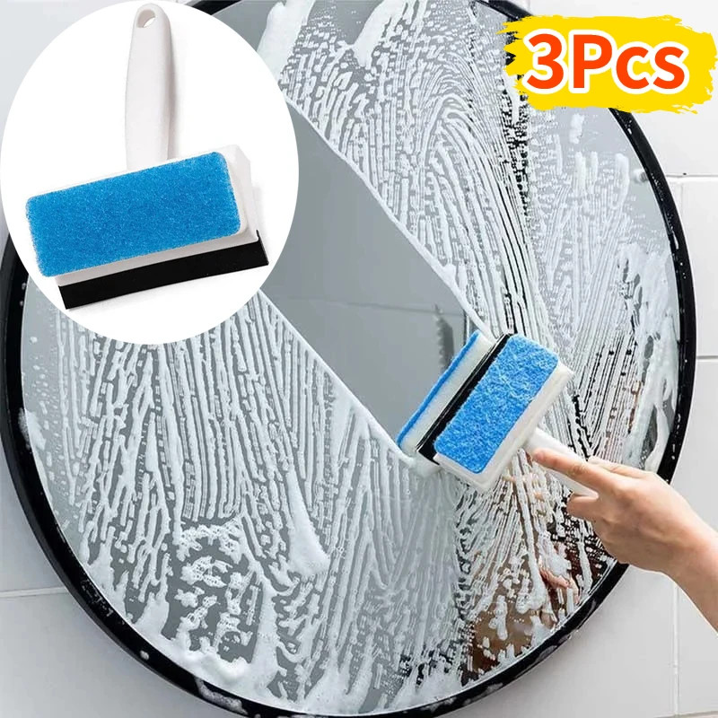 Multifunctional Double-Sided Glass Sponge Cleaning Brush Wiper Mirror Glass Tile