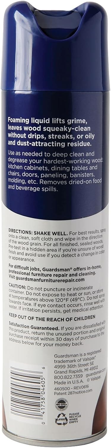 Guardsman Deep Cleaning Wood Cleaner for Cabinets, Furniture Tables,12.5 Ounces,