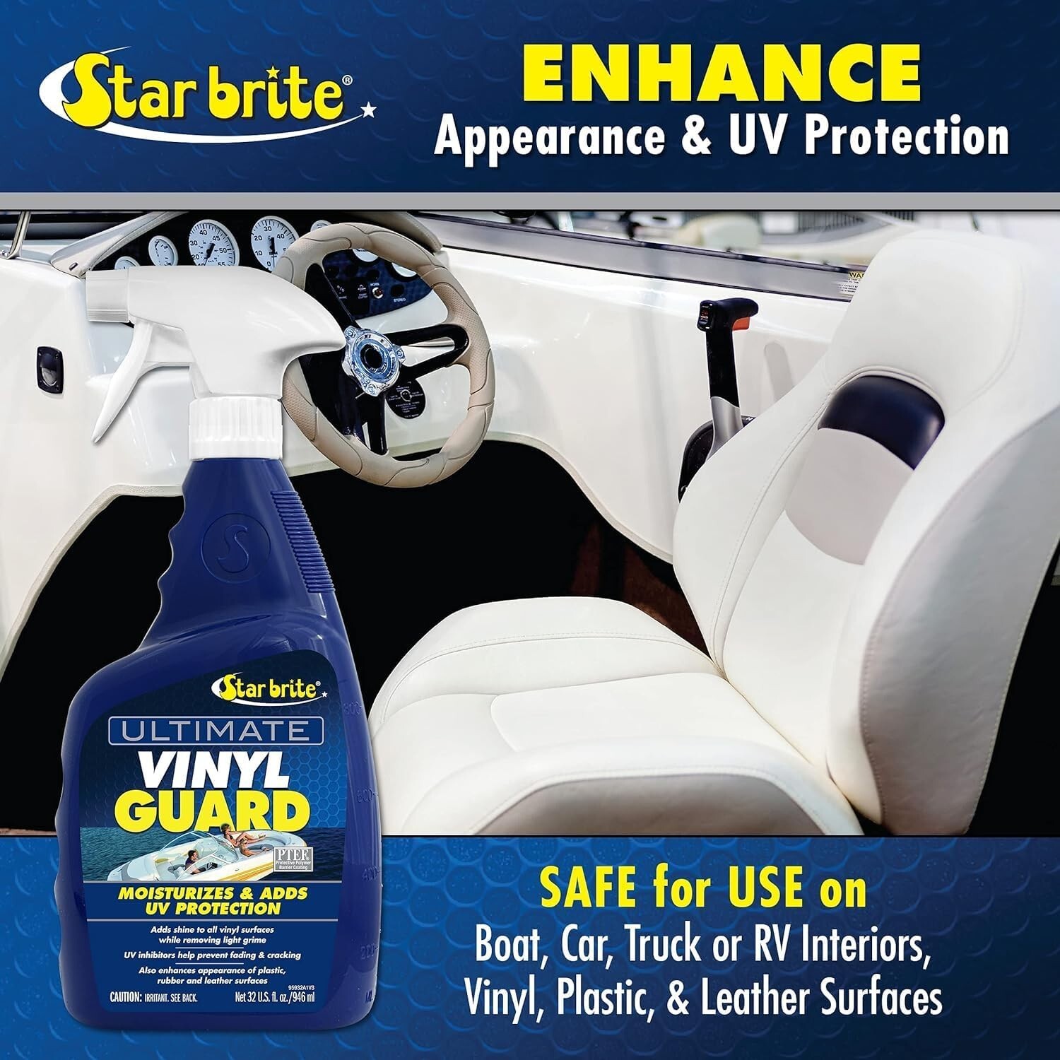 Ultimate Vinyl Guard w/ PTEF Adds UV Protection StarBrite 95932 Car Motor Boat