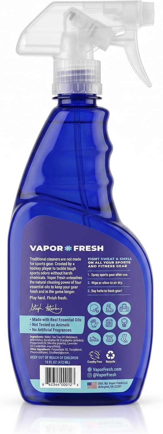 Plant-Based Sports Cleaner & Deodorizer for Gym Equipment – 16 Fl Oz Spray