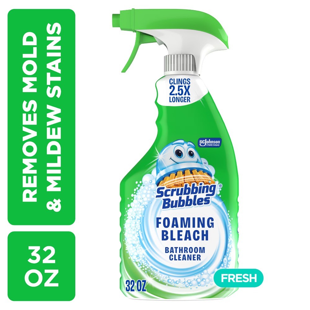 Foaming Bleach Bathroom Shower & Tub Cleaner Spray, 32 oz