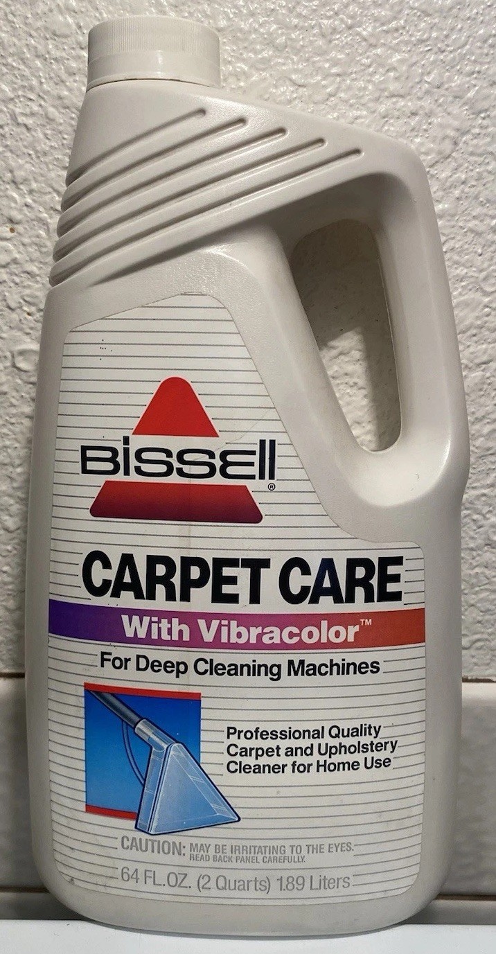 Vintage 1991 Bissell Carpet Care With Vibracolor 64oz NEW OPEN Deep Cleaning