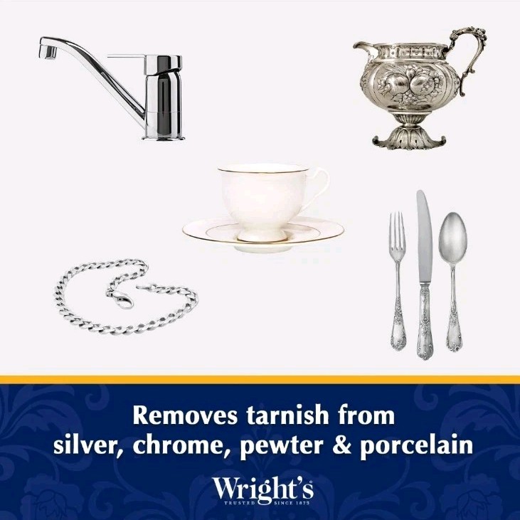 2 PACK Wright’s Silver Cleaner and Polish Cream 8 Ounce