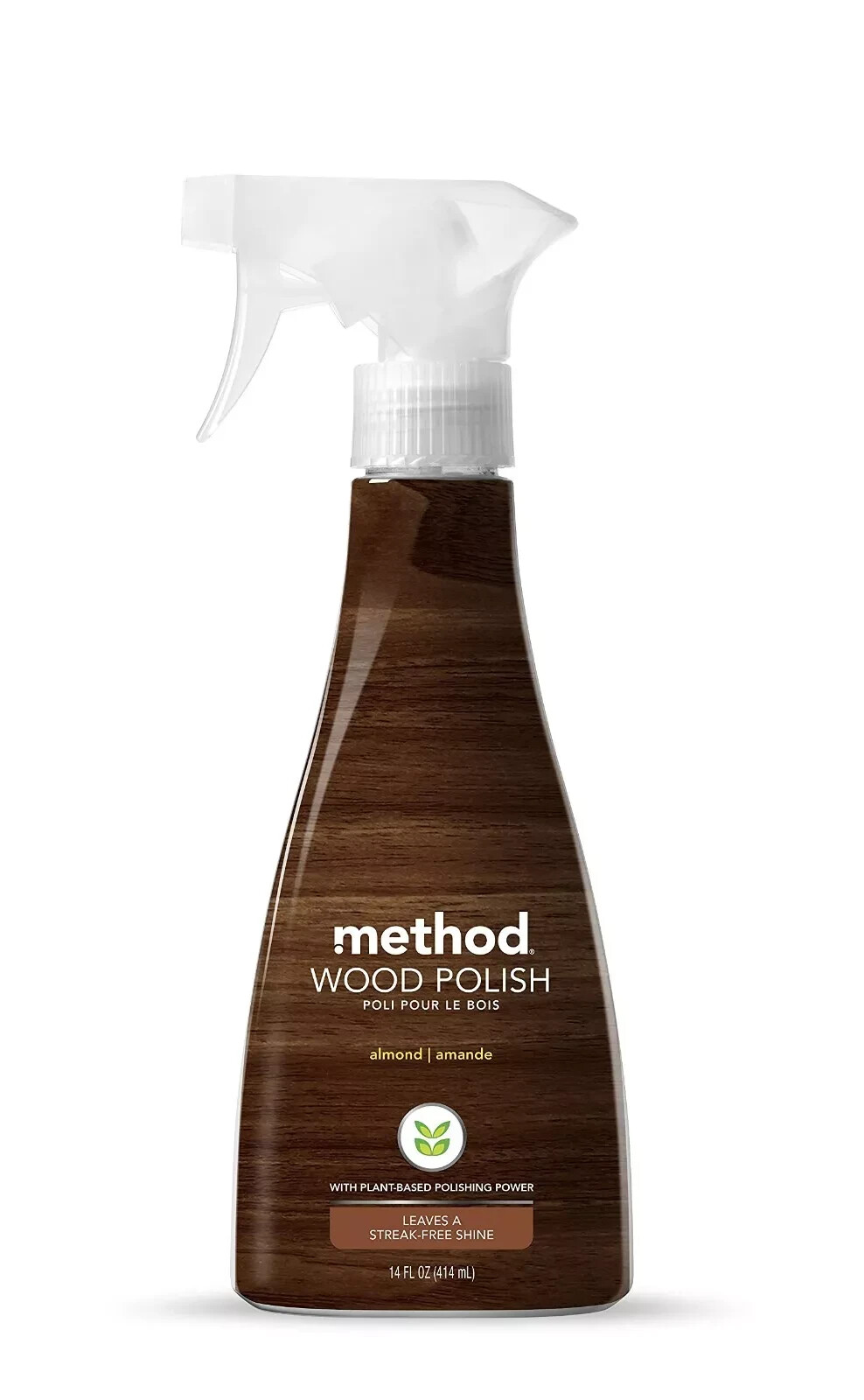 Original METHOD ALMOND WOOD POLISH Plant Based Spray (14 oz) New