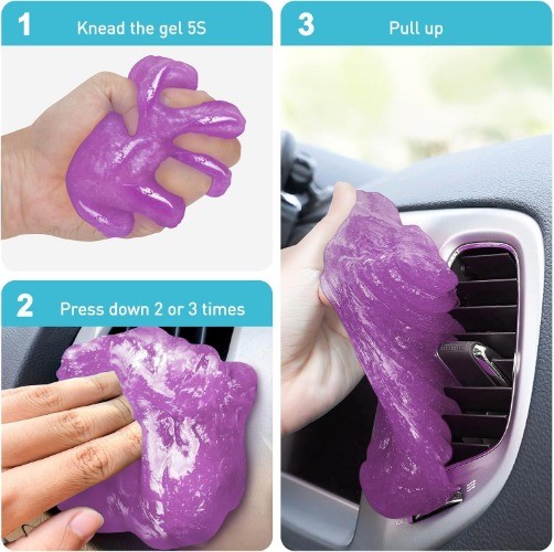 Car Cleaning Gel Kit – Universal Car Detailing Putty for Car Interior – Reusable