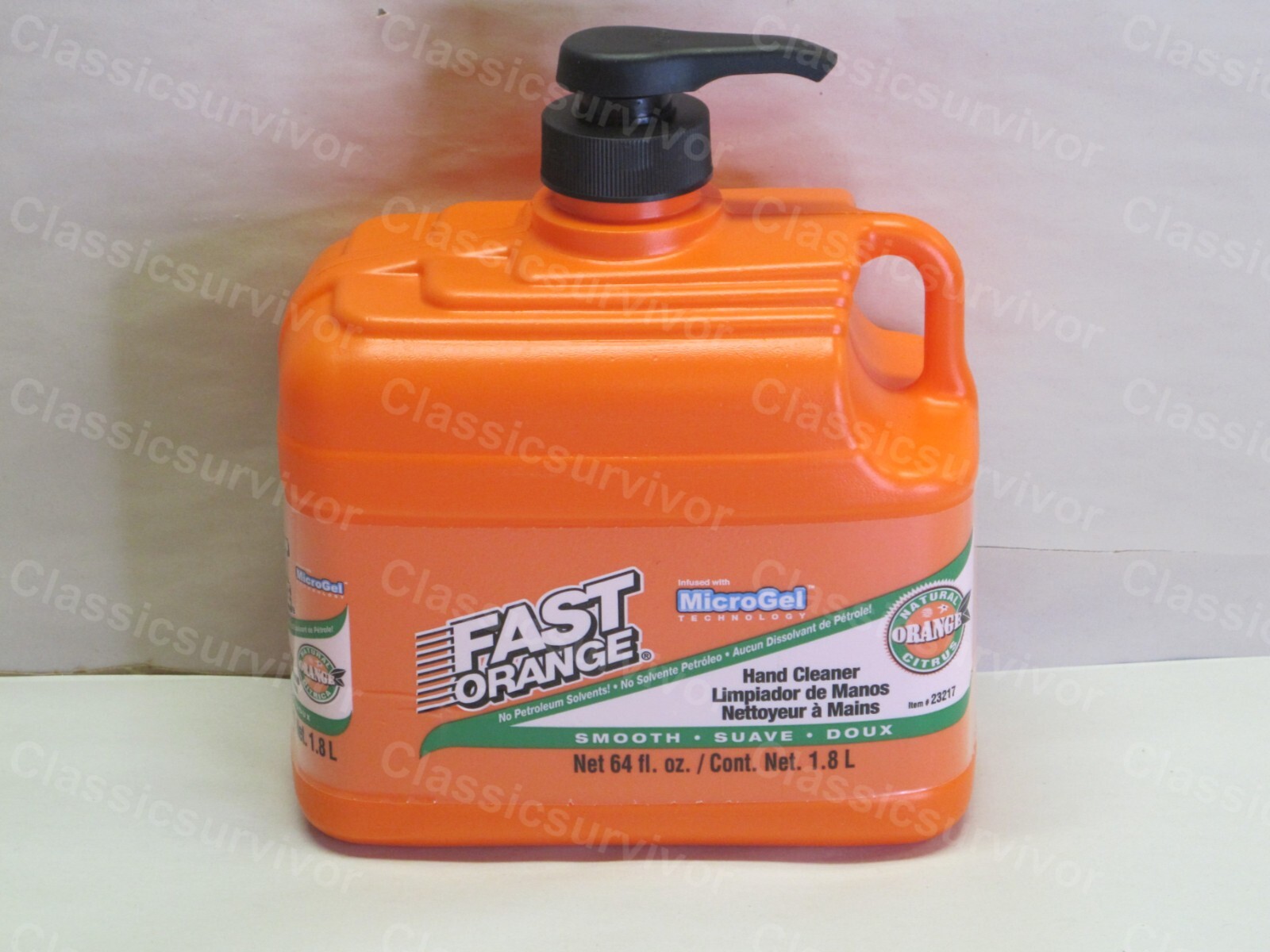 Permatex 23217 Fast Orange Smooth Lotion Hand Cleaner 64oz Bottle