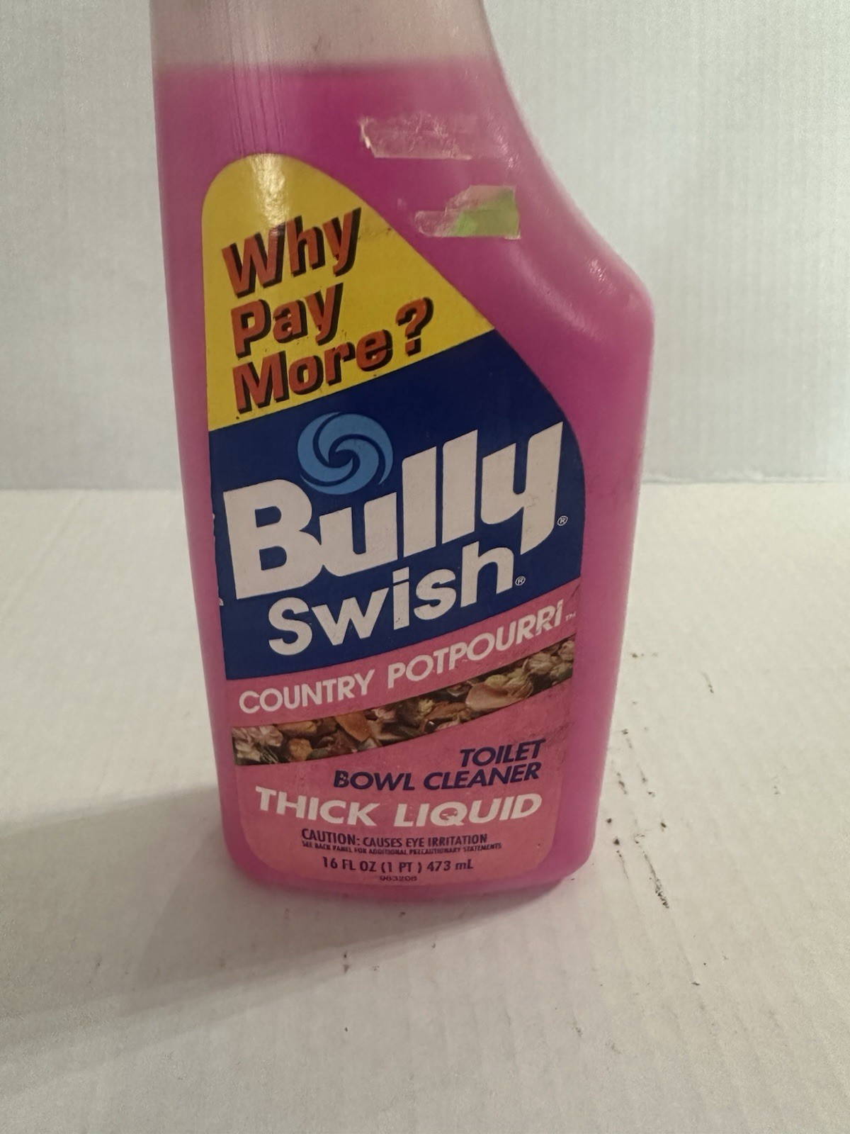 Bully Swish Country Potpourri Toilet Bowl Cleaner NOS 1991 USA