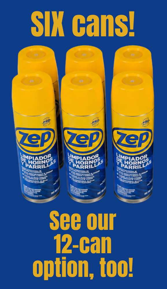 Zep Heavy-Duty Oven and Grill Cleaner WITH SPANISH LABELS 19 oz. Case/6 ESPANOL