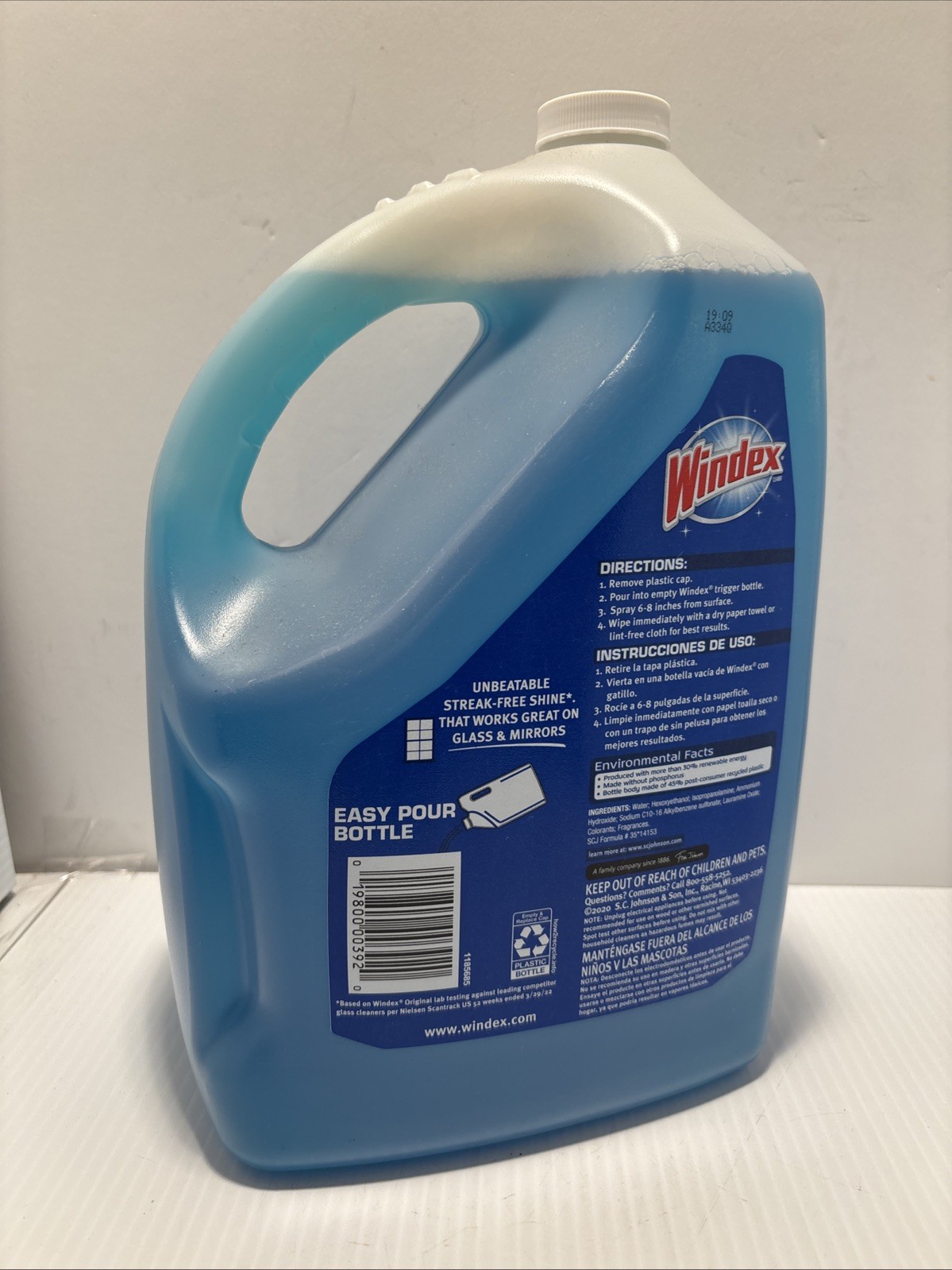Windex 169 FL Oz Bottle Refill Original And Genuine Glass Cleaner