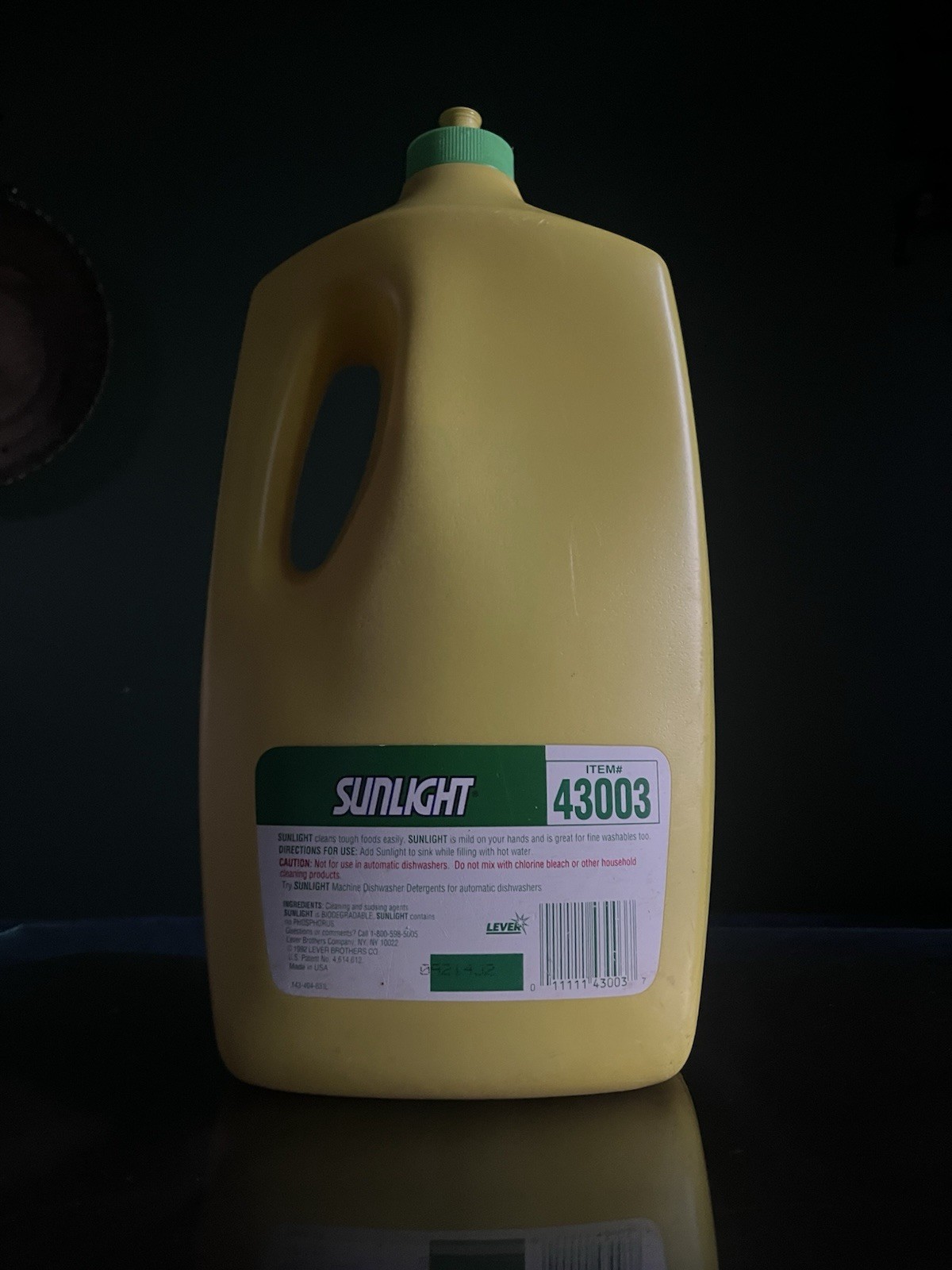 Sunlight sun light Dish Detergent Liquid Lemon scent 128 oz 70% Full