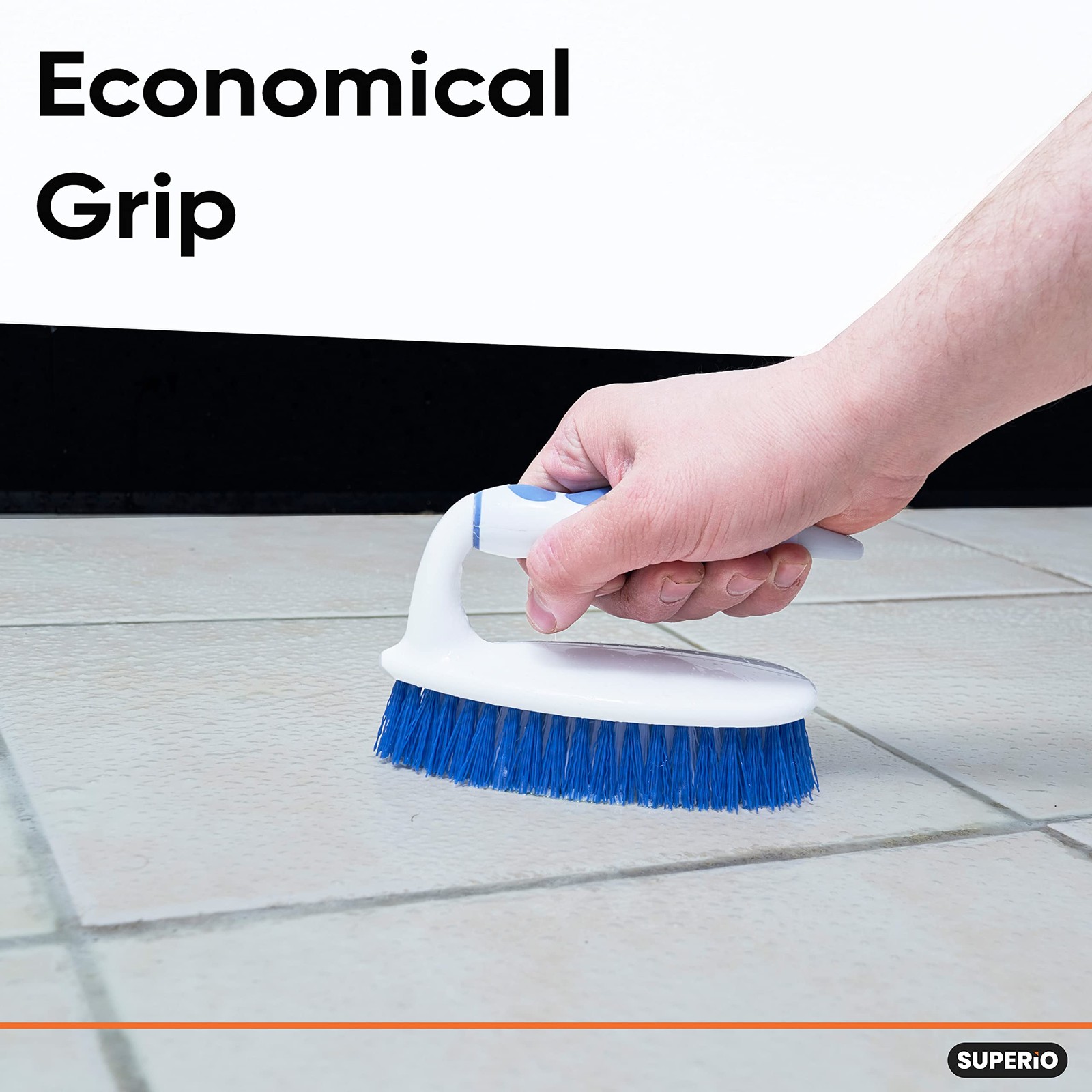 Grout Brush, Dish Brush, Shower Scrubber Cleaning Brush, Stiff Bristles, Comf…