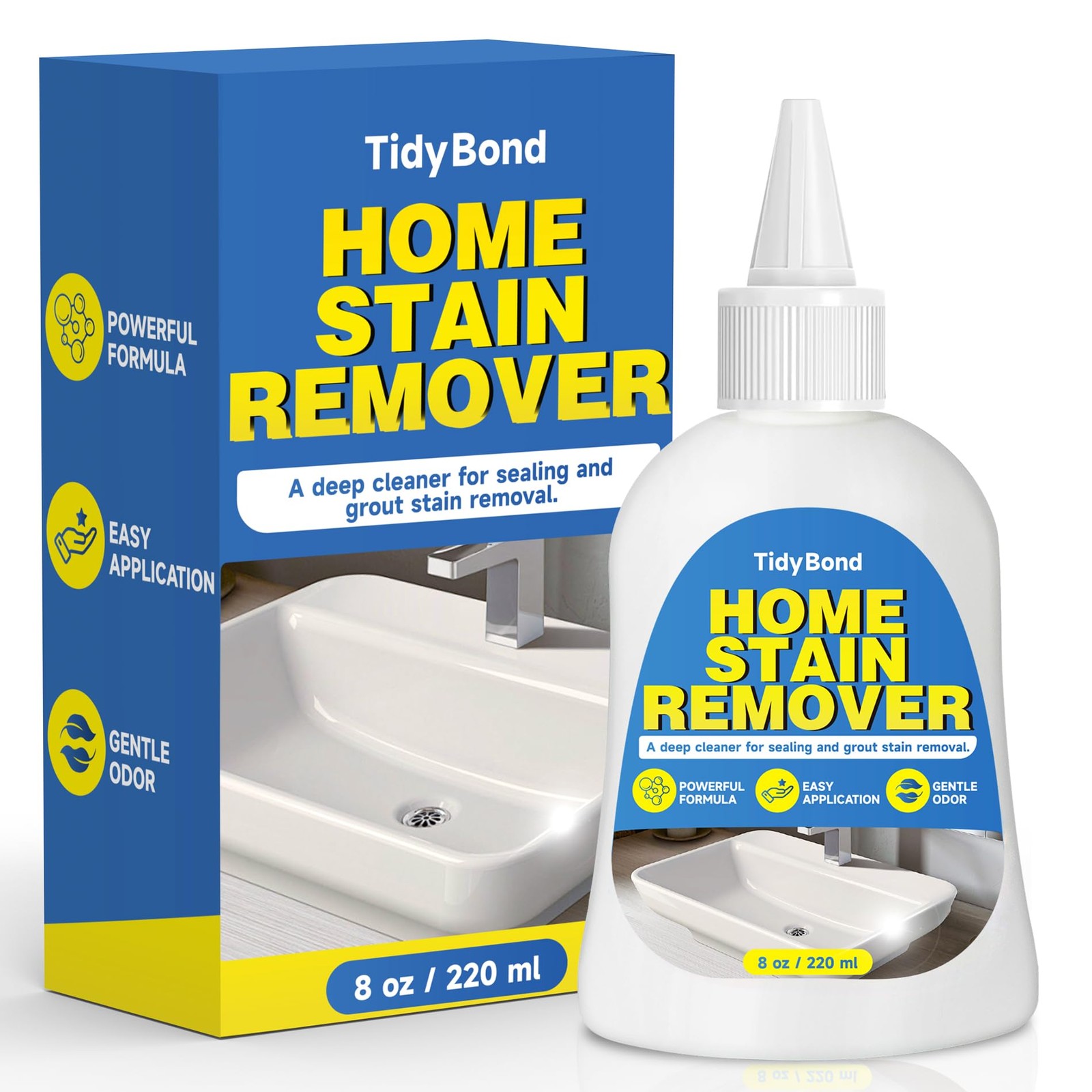 Home Stain Remover Gel, Heavy Duty Stain Cleaner, Deep Clean for Front Loader…