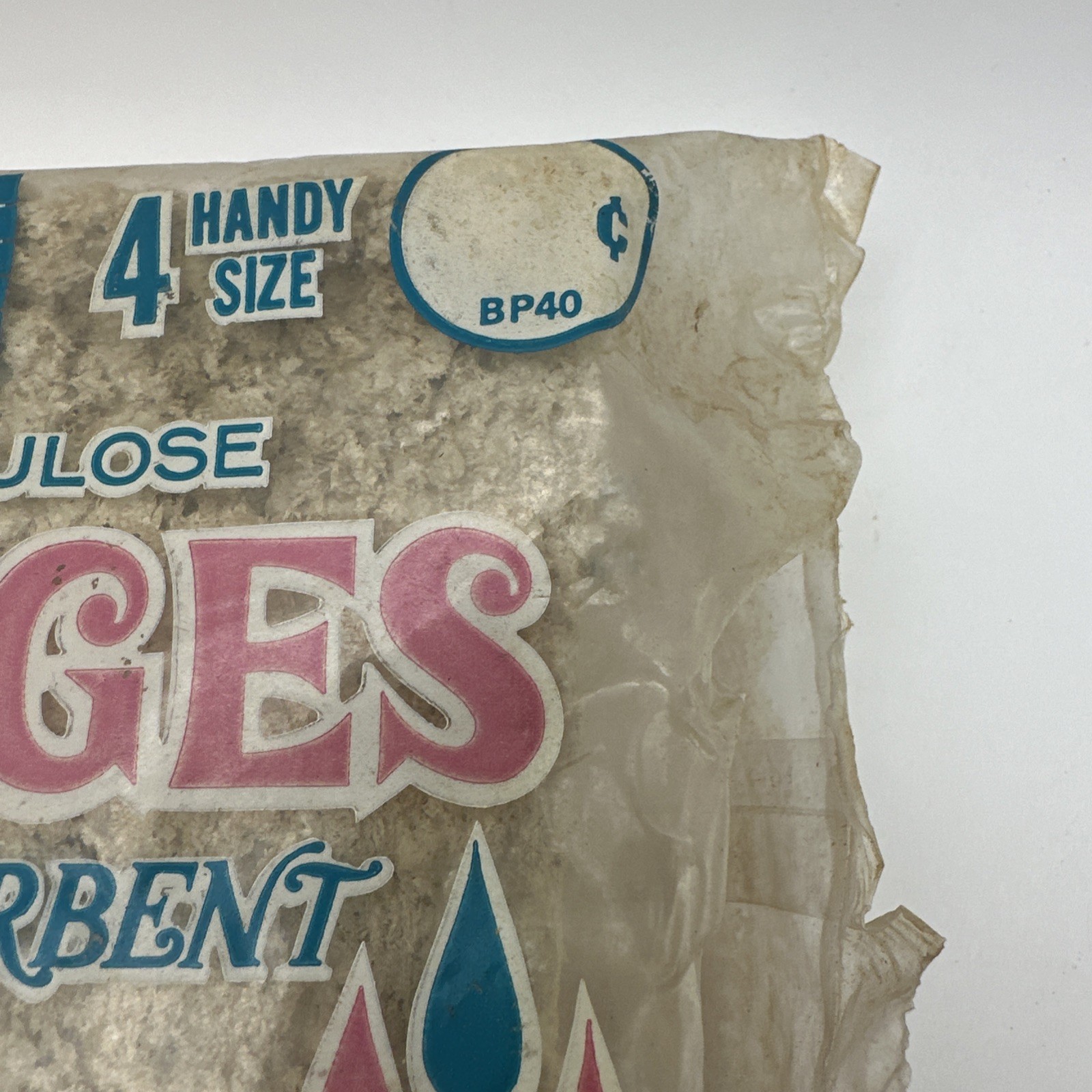 Pure Cellulose Sponges Vintage O-Cel-O Betty Crocker GM USA Movie Prop