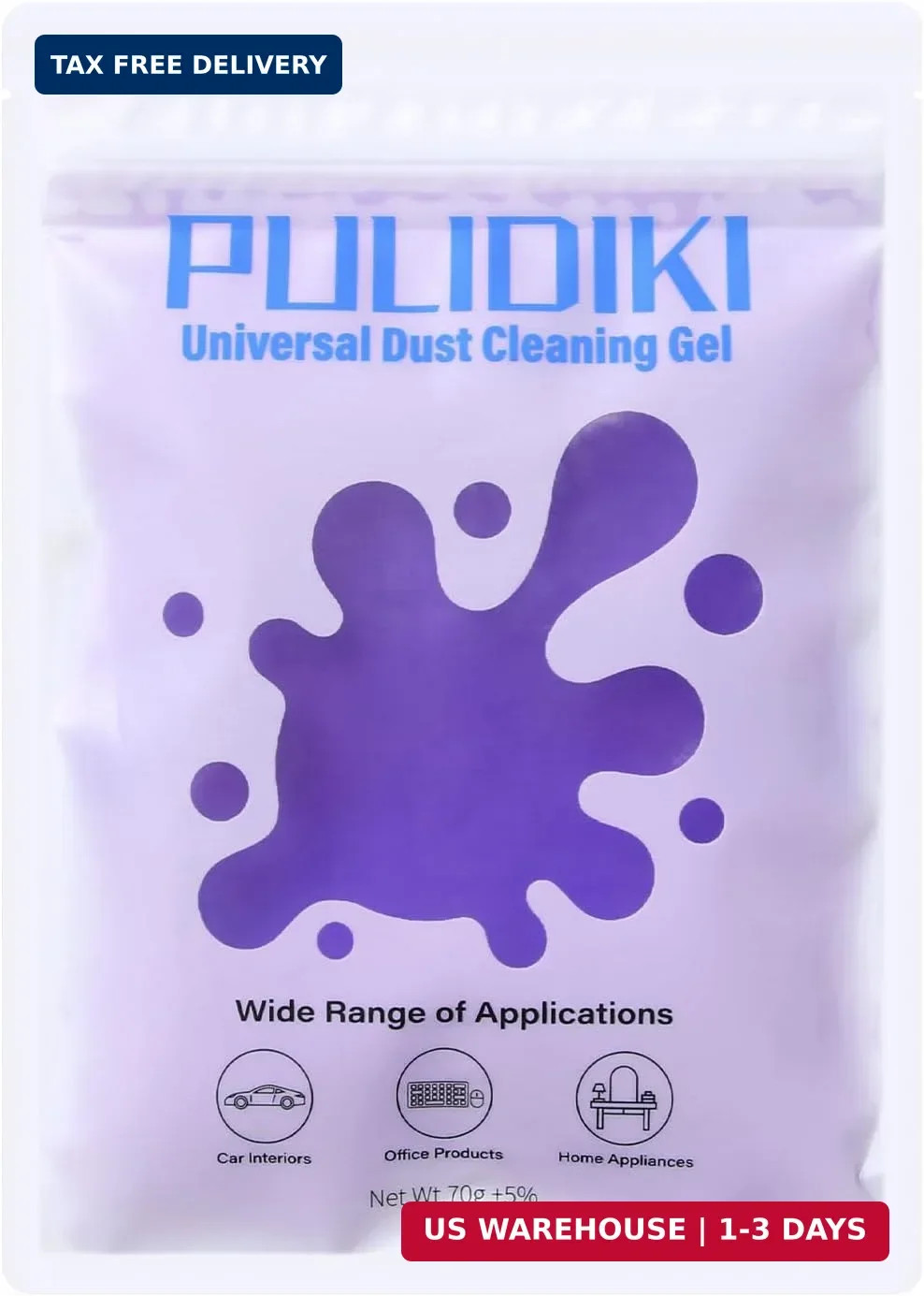 PULIDIKI Car Cleaning Gel Clean Putty, Universal Car Interior Cleaner Slime, Per
