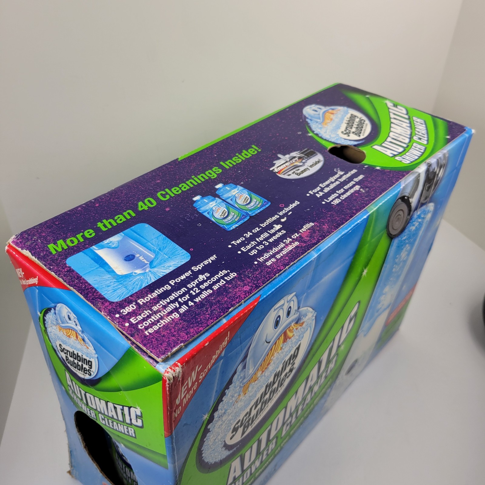 Scrubbing Bubbles 609271 Automatic Shower Cleaner Starter Kit with 2 Refills