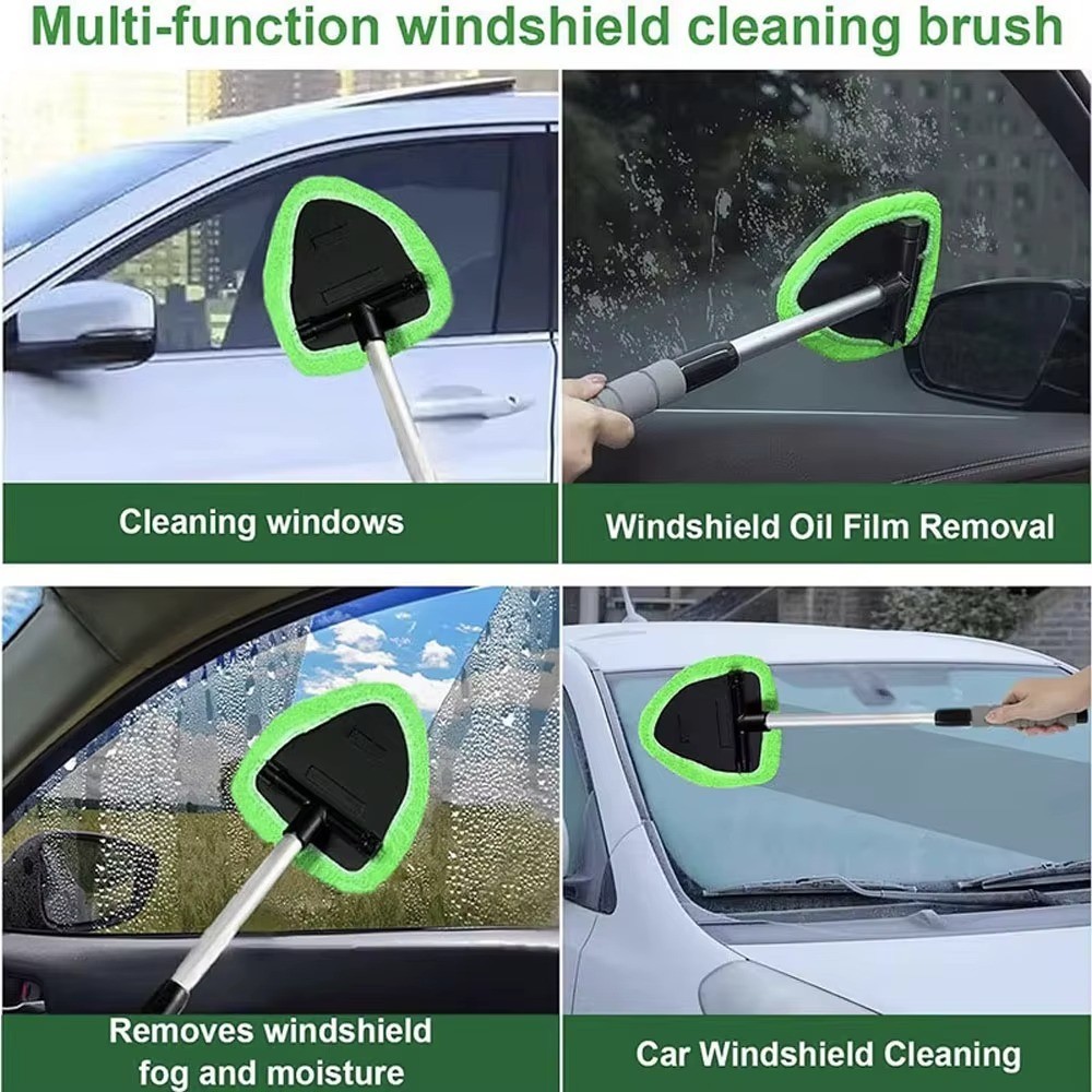Windshield Cleaner Wand Microfiber Car Inside Window Cleaning Tool Anti Fog 2025