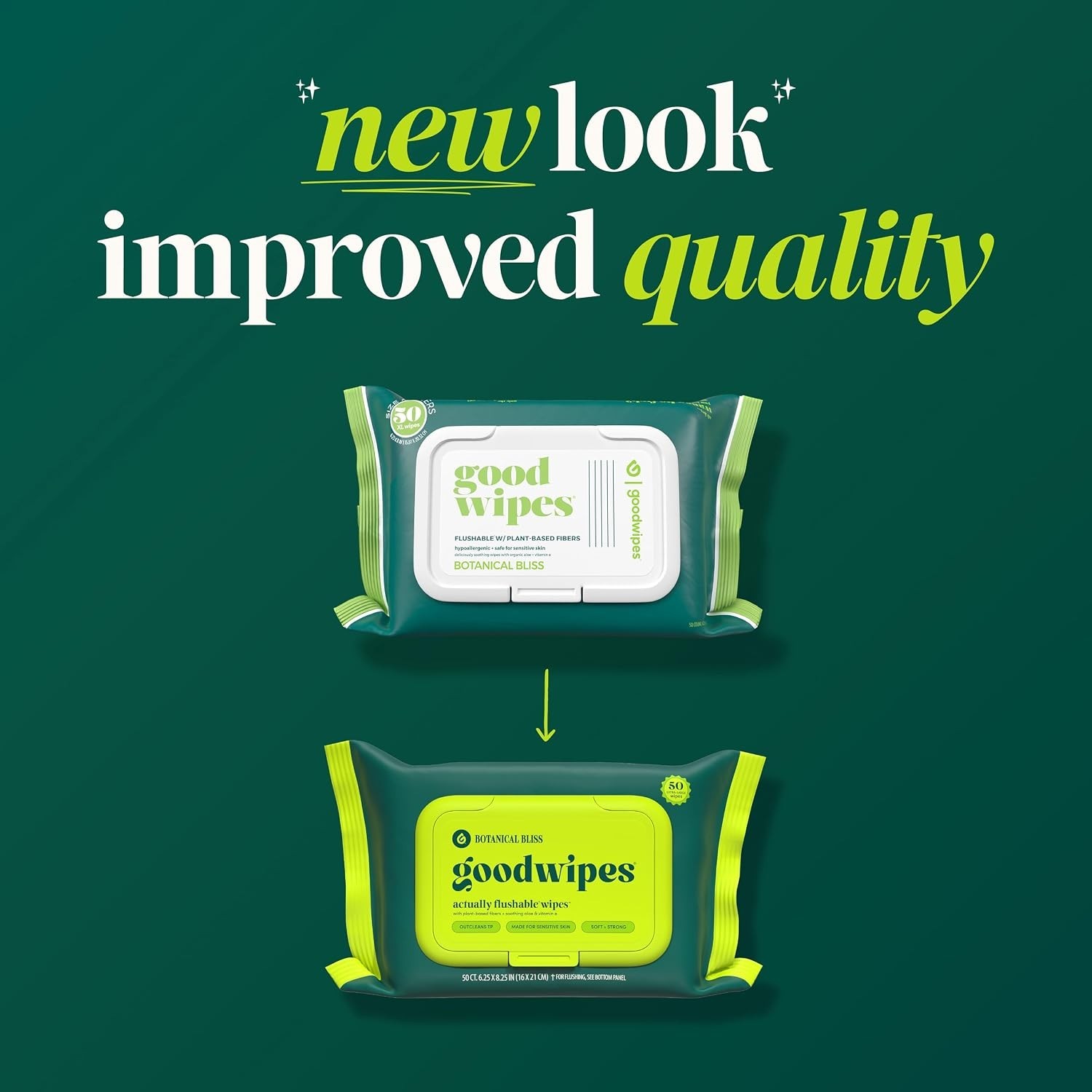 Flushable Wipes – Botanical Bliss Wet Wipes for Adults, Sewer & Septic Safe, …