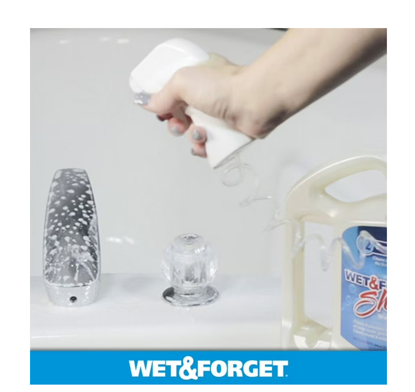 Wet & Forget Shower Cleaner Requires No Scrubbing, Vanilla, 64 Ounce (Pack of 1)
