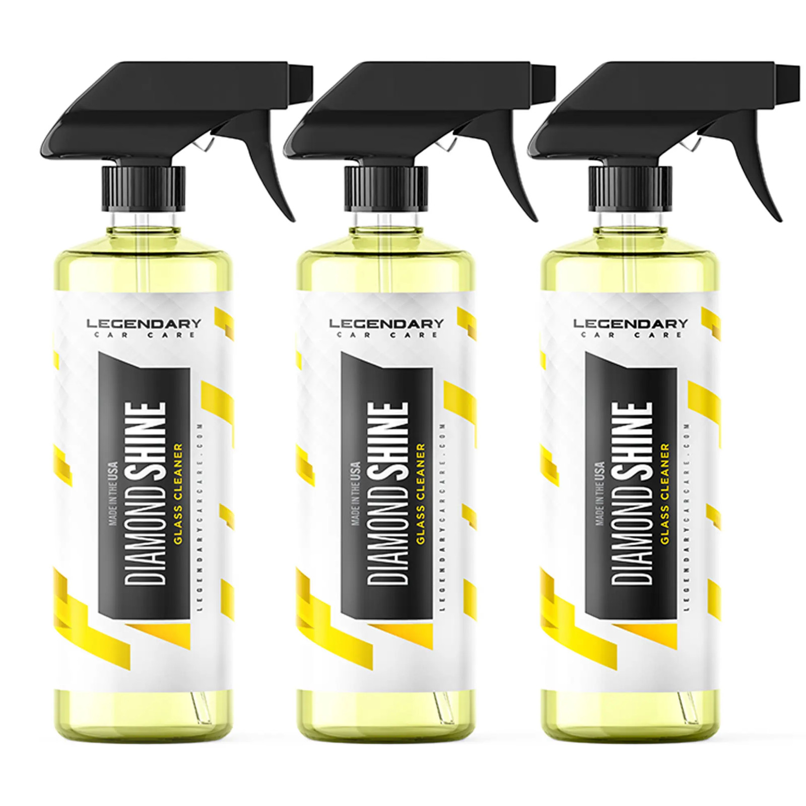 Legendary Diamond Shine Glass Cleaner – No-Streaks – Added Clarity – Tint Safe –