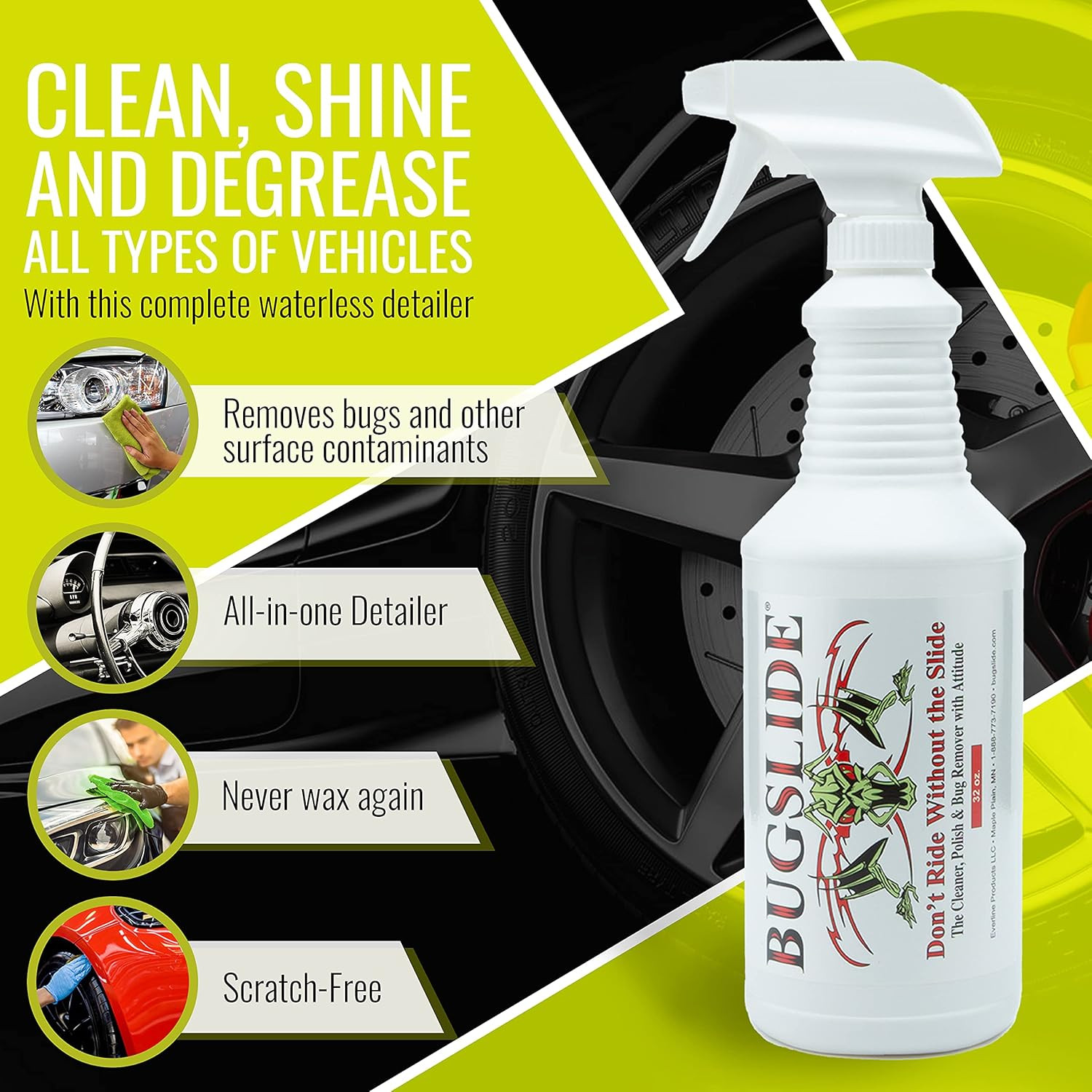 Bug Remover – All Purpose Car Cleaner & Detailer Spray, for Vehicle Interior & E