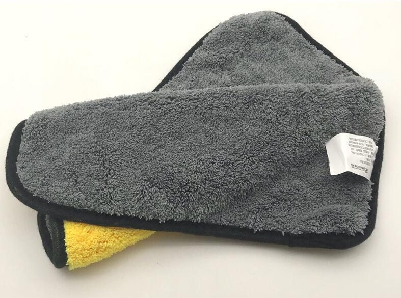 Two-color Double-sided Car Dual-use Cleaning Micro Fiber Towel No Scratches