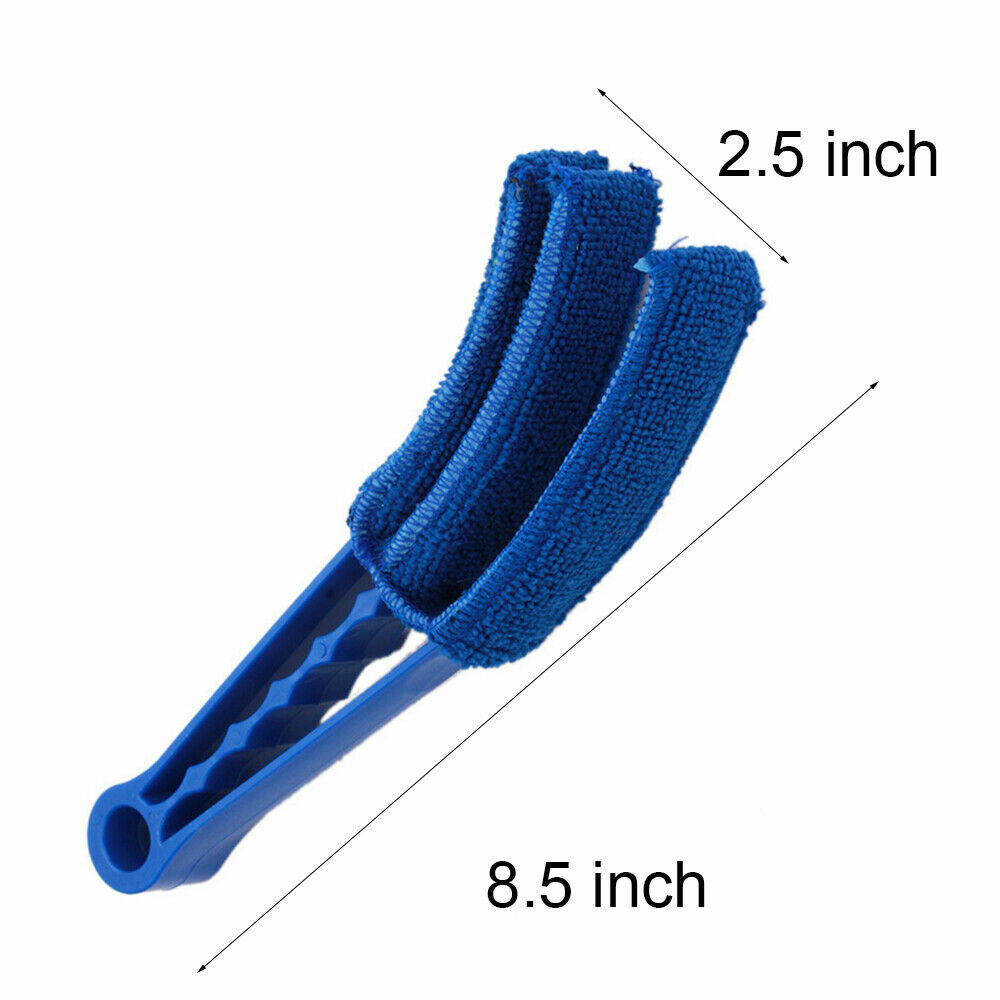 2 Clamp Window Air Conditioner Venetian Blind Brush Duster Dirt Cleaner Remover