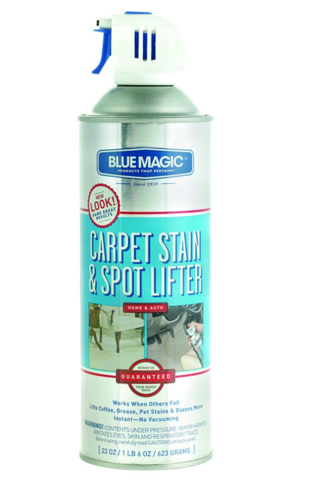 BlueMagic Instant Carpet Stain Remover 22 Ounce Cleans Coffee Grease Pet Stains