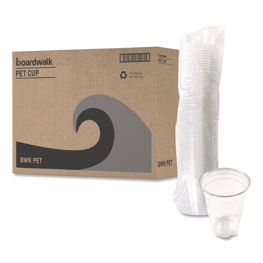 Boardwalk PET14 14 oz. PET Cups – Clear (50/BG, 20 BG/CT) New