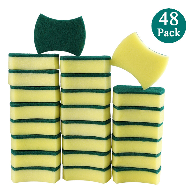 12/24x Reusable Kitchen Cleaning Sponges Eco Non-Scratch for Dish,Scrub Sponges