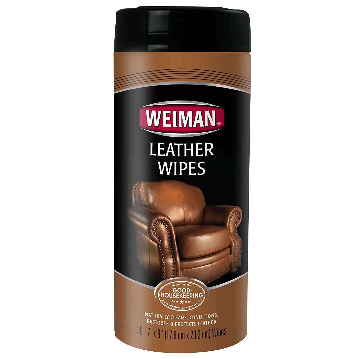Weiman 30 LEATHER WIPES AUTO INTERIORS HOME FURNITURE SHOES COATS PURSES