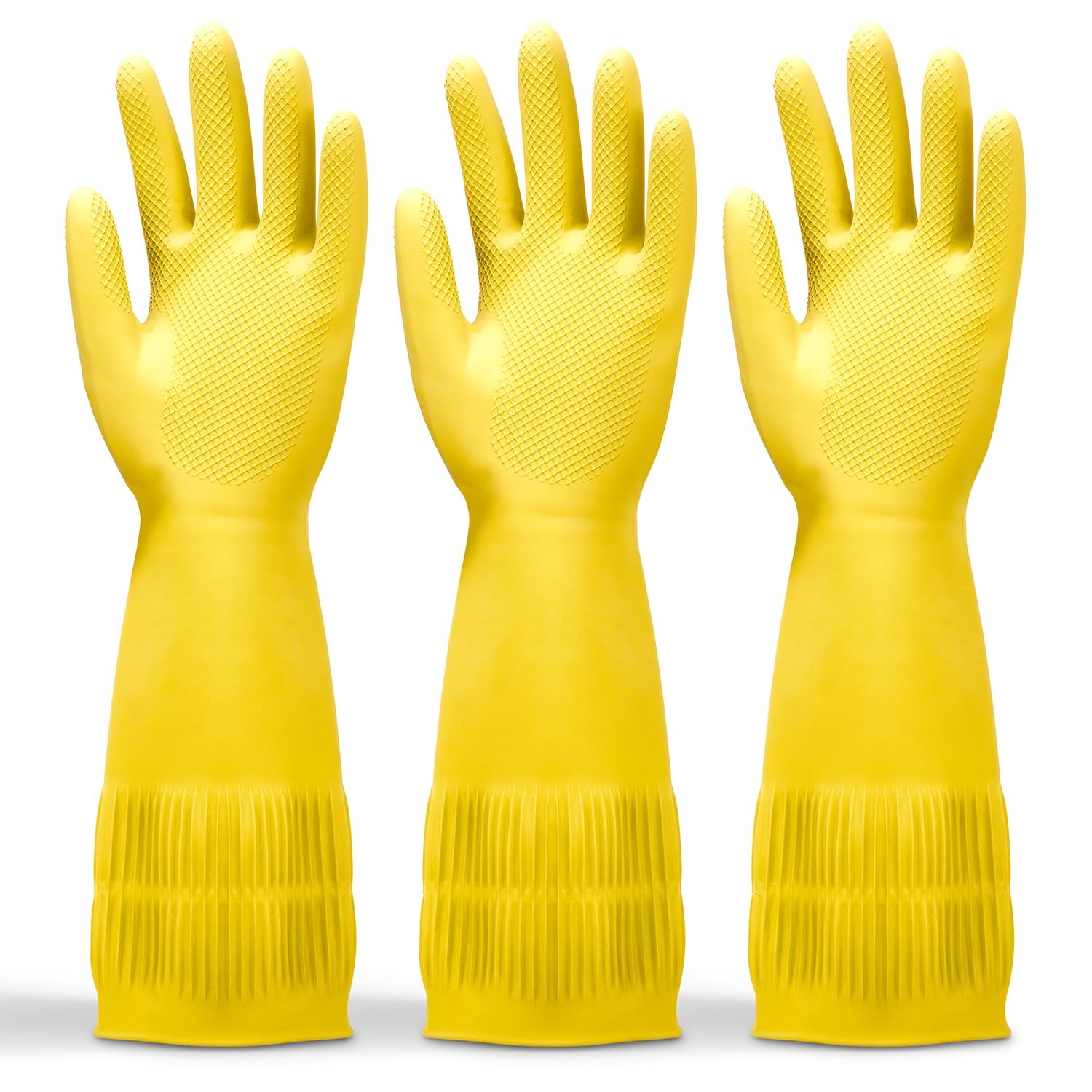 FMP Brands Yellow Large 12 Pair Pack of 15 Inch (Pack 12),