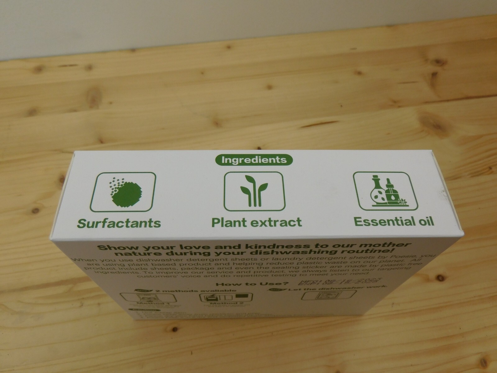 Poesie Dishwasher Detergent Sheets 60 Sheets/120 Strips Lemon Scent Exp 8/15/25