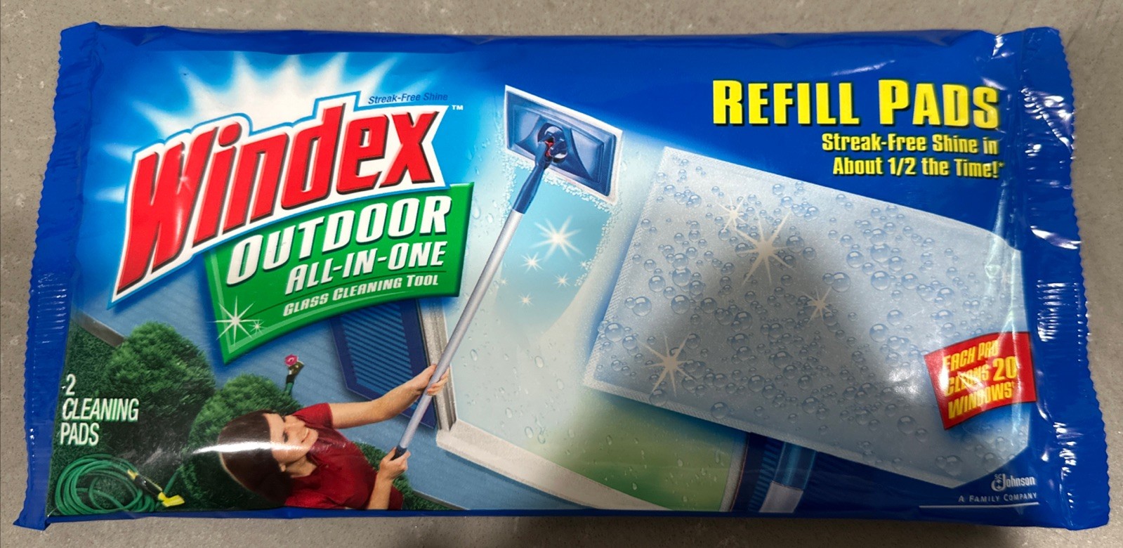 NEW Windex Outdoor All-In-One Glass And Window Cleaner Tool Starter Kit NO BOX