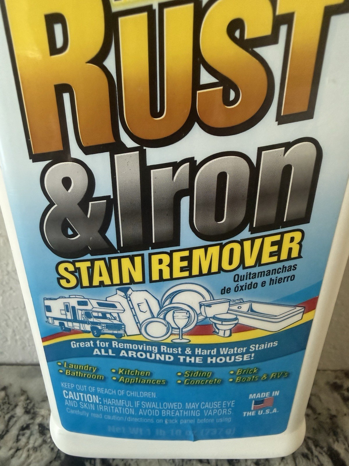 Whink Rust Stain Remover Vintage 26oz Bottle FULL Rare Sinks And Toilets