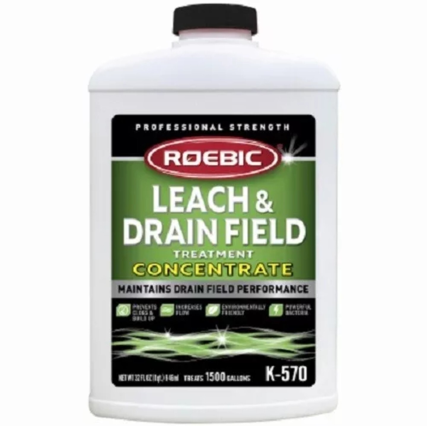 Roebic K-570 Quart Concentrate Emergency Leach & Septic Drain Field Opener