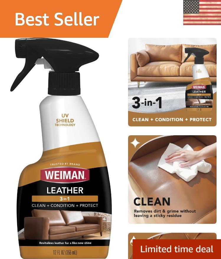 Leather Care – 12 Fl Oz Cleaner & Conditioner for All Finished Surfaces