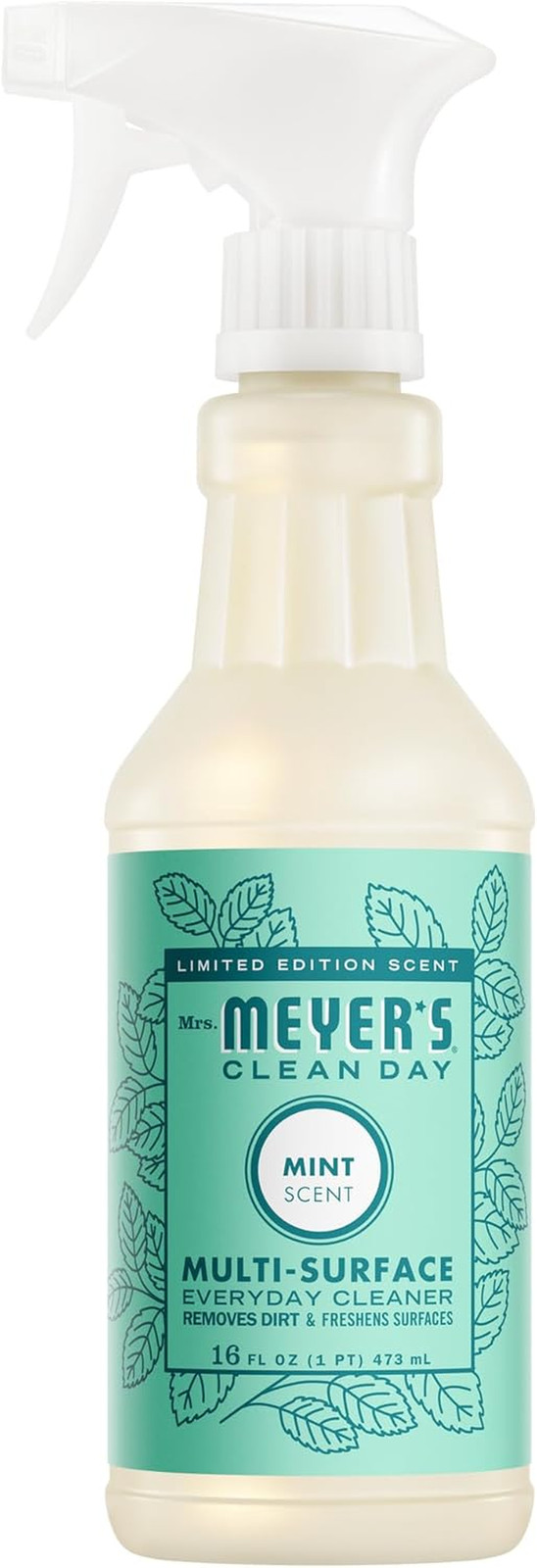 MRS. MEYER’S CLEAN DAY Multi-Surface Everyday Cleaner, Mint Scent, 16 Fl Oz Bott