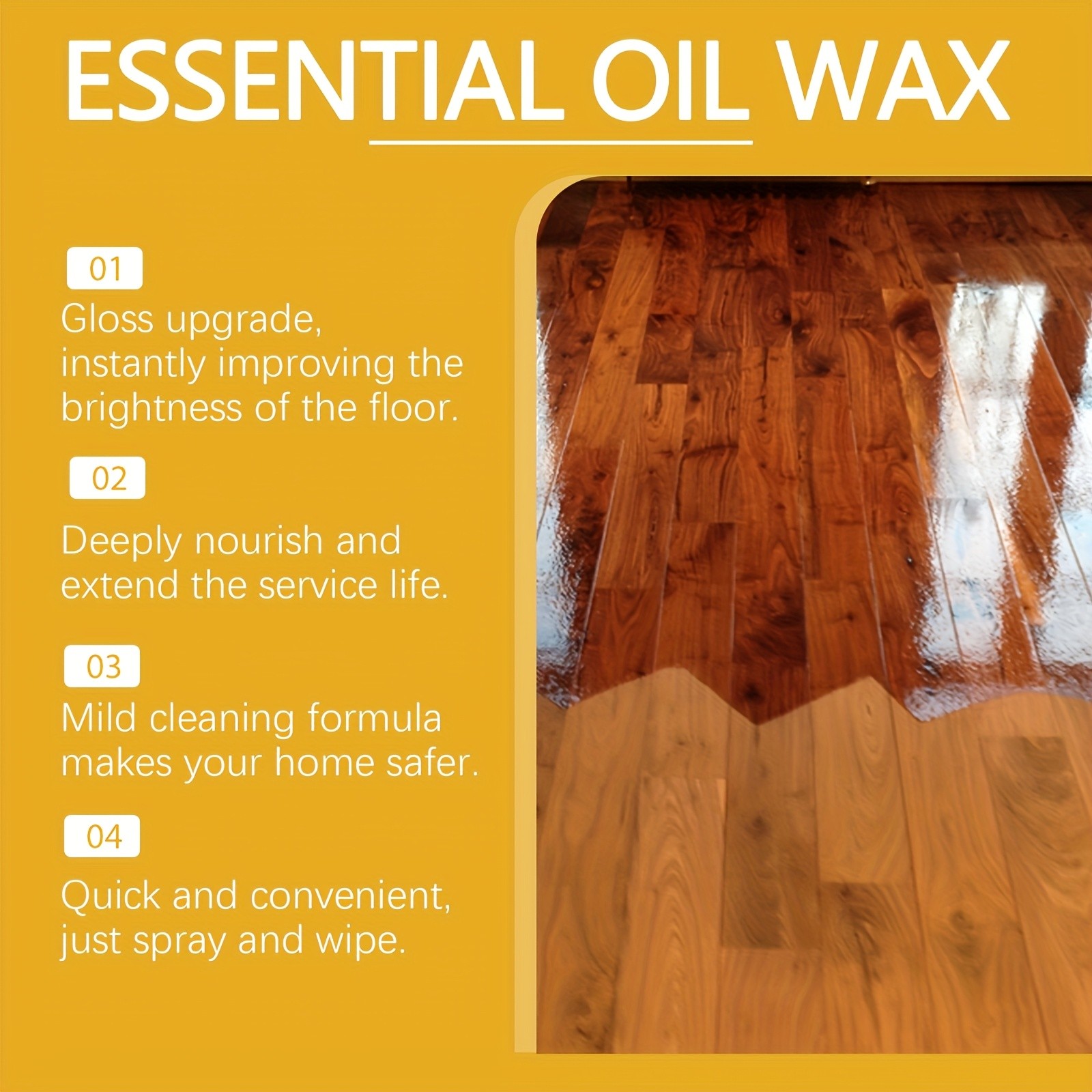 4.06oz Multi-purpose Wood Floor Beeswax Care Spray Cleaner – Suitable for…