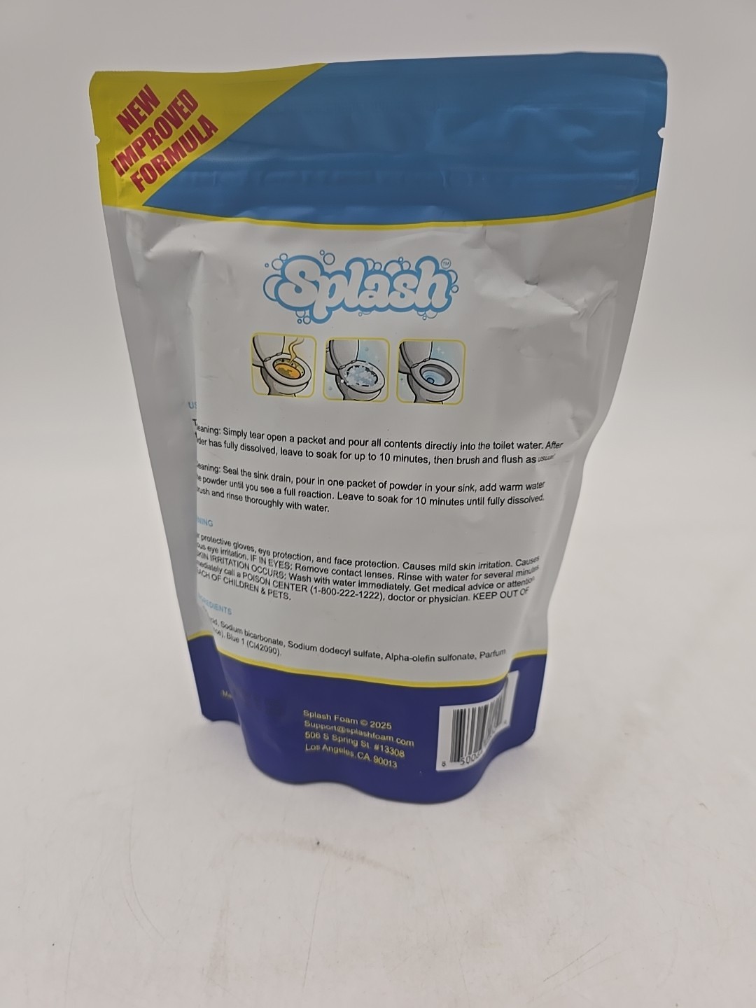 Splash Toilet Cleaner – Self Activating Cleaning Powder for Toilet Bowl Cleaning