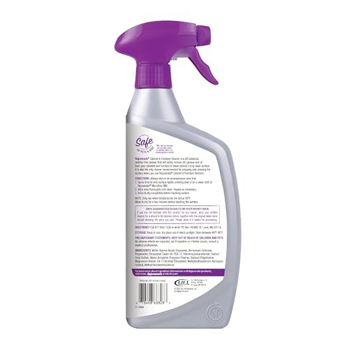 Rejuvenate Cabinet & Furniture Cleaner pH Neutral Streak and Residue Free Cleans