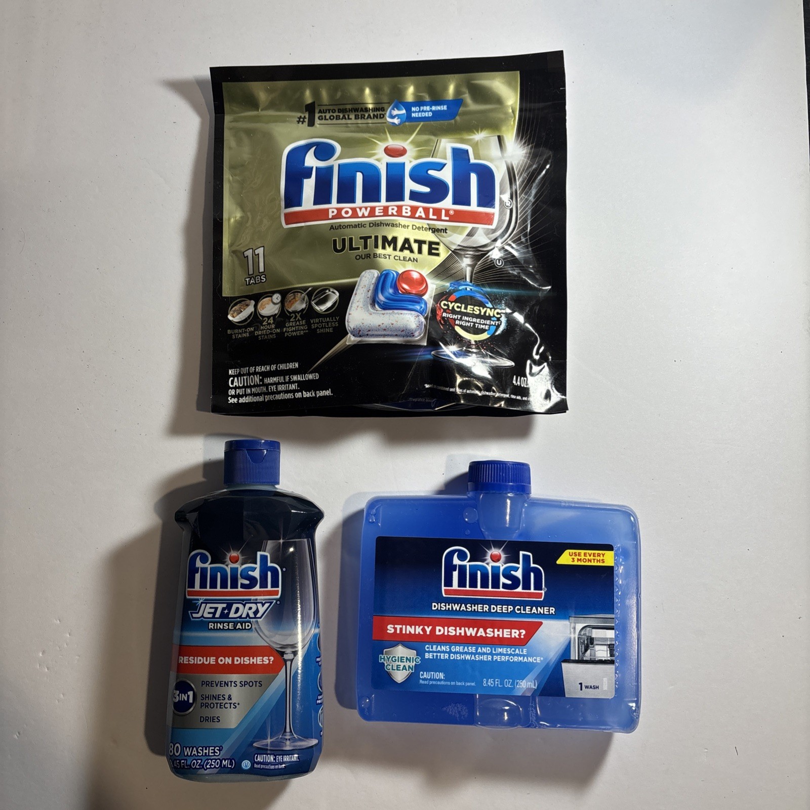 Finish Dishwasher Products Set Brand New 3 Items For 1 Price