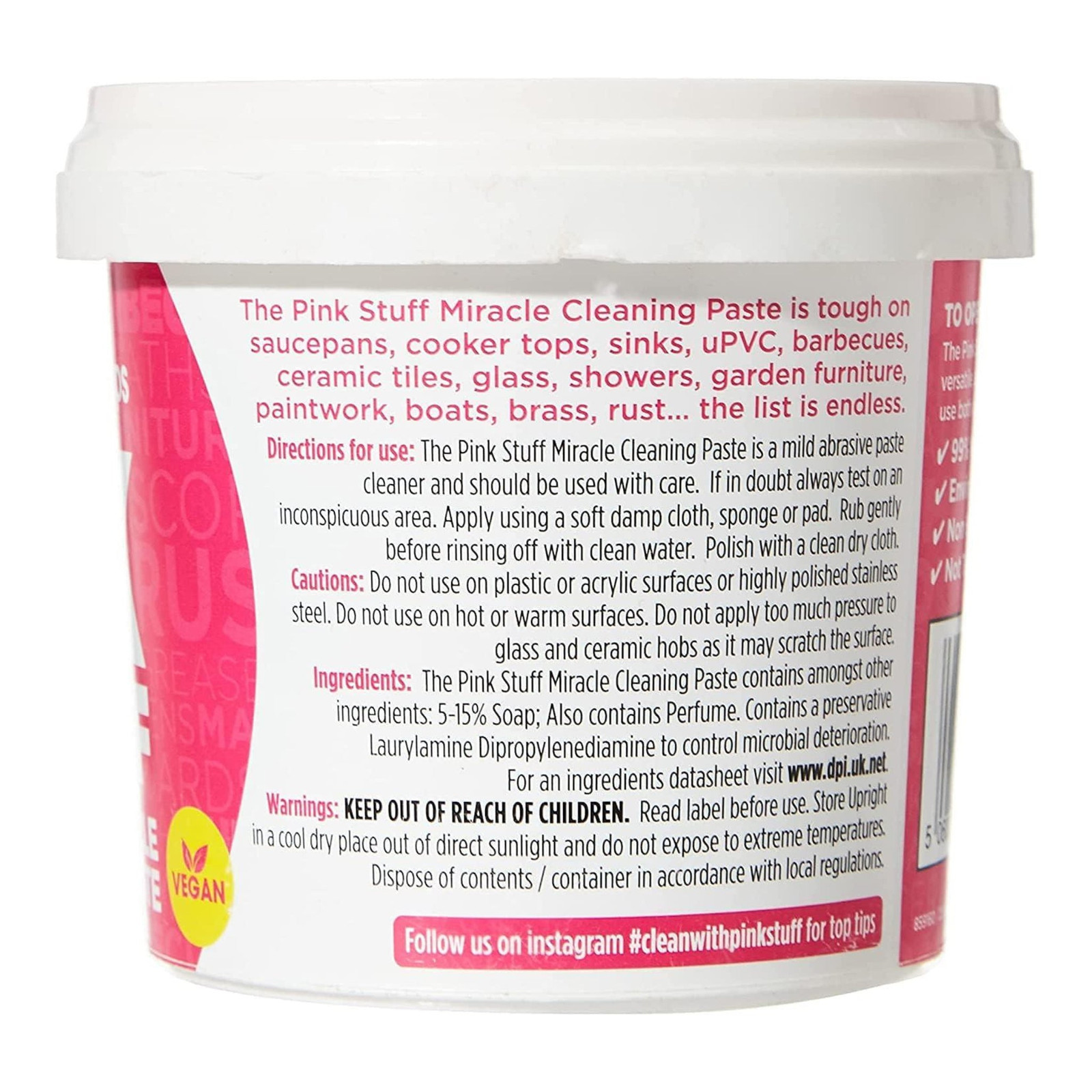 The Pink Stuff – The Miracle Cleaning Paste (Vegan), 850g (30oz) (Pack of 2)
