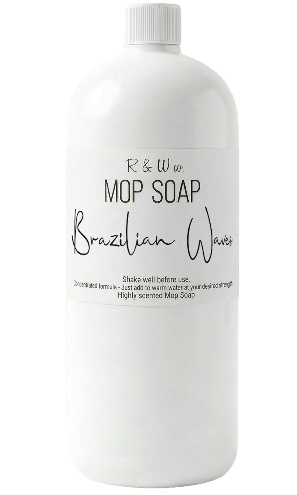 R&W CO. 32 oz Premium Mop Soap Brazilian Waves Scented, Gentle Floor Cleaner …
