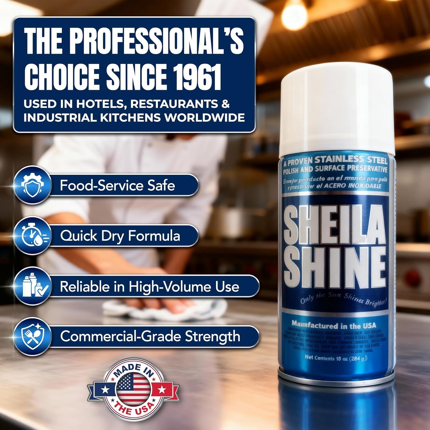 12-Pack 10oz Stainless Steel Cleaner – Effortless Shine & Protection for Home