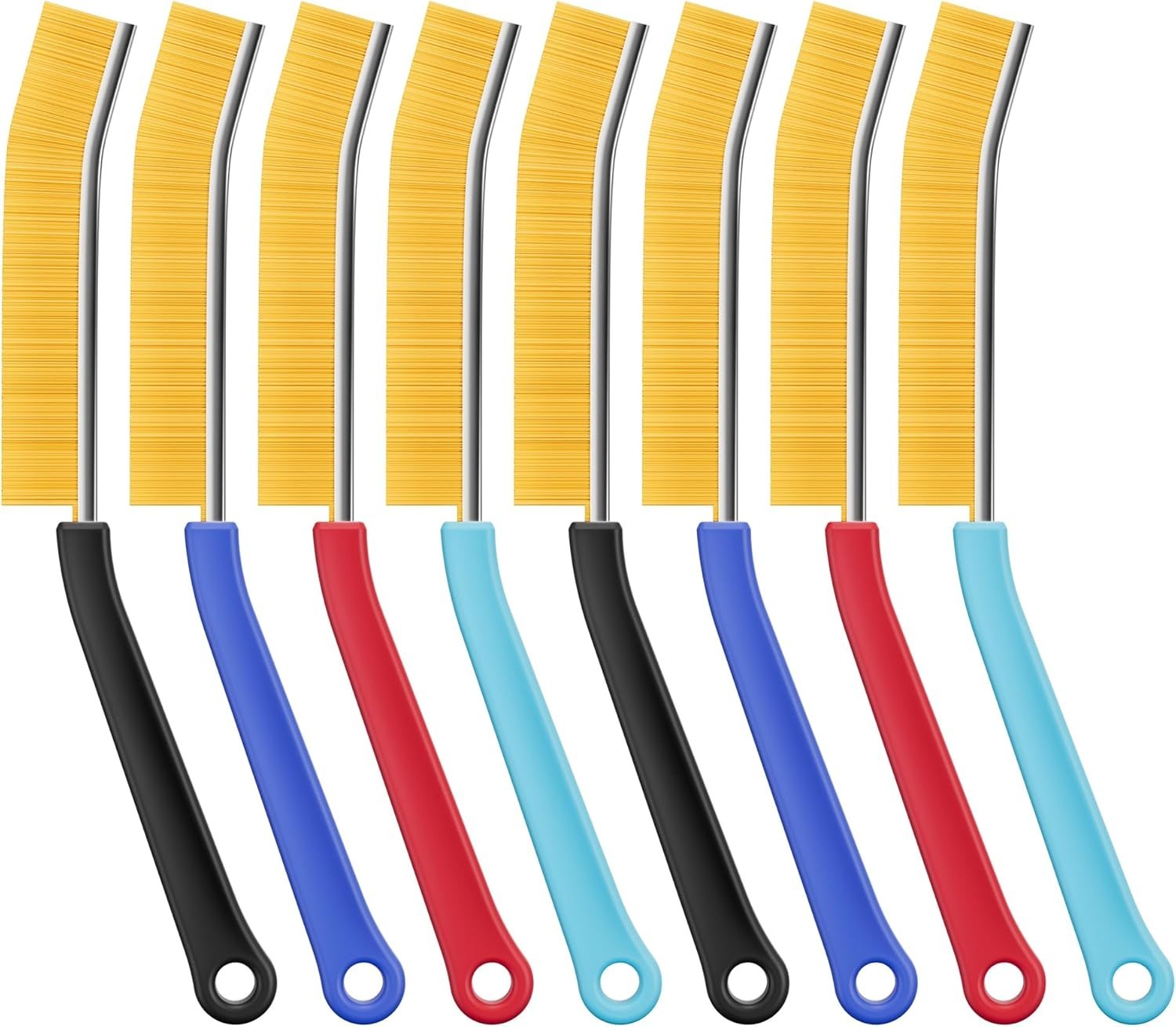 4 Pack Crevice Cleaning Brush Hard Bristle Grout Brush House Cleaning Supplies