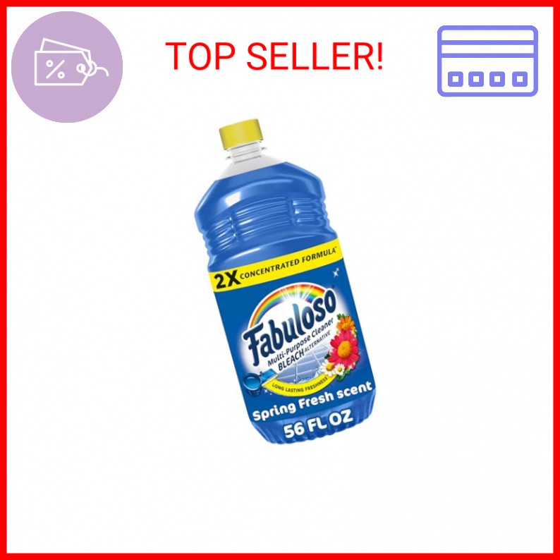 Fabuloso Multi-Purpose Cleaner and Floor Cleaner, 2X Concentrated Formula, Long-